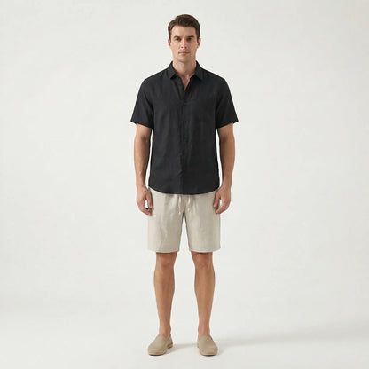 Calmoure | Short-Sleeve Button-Up Shirt And Shorts Set