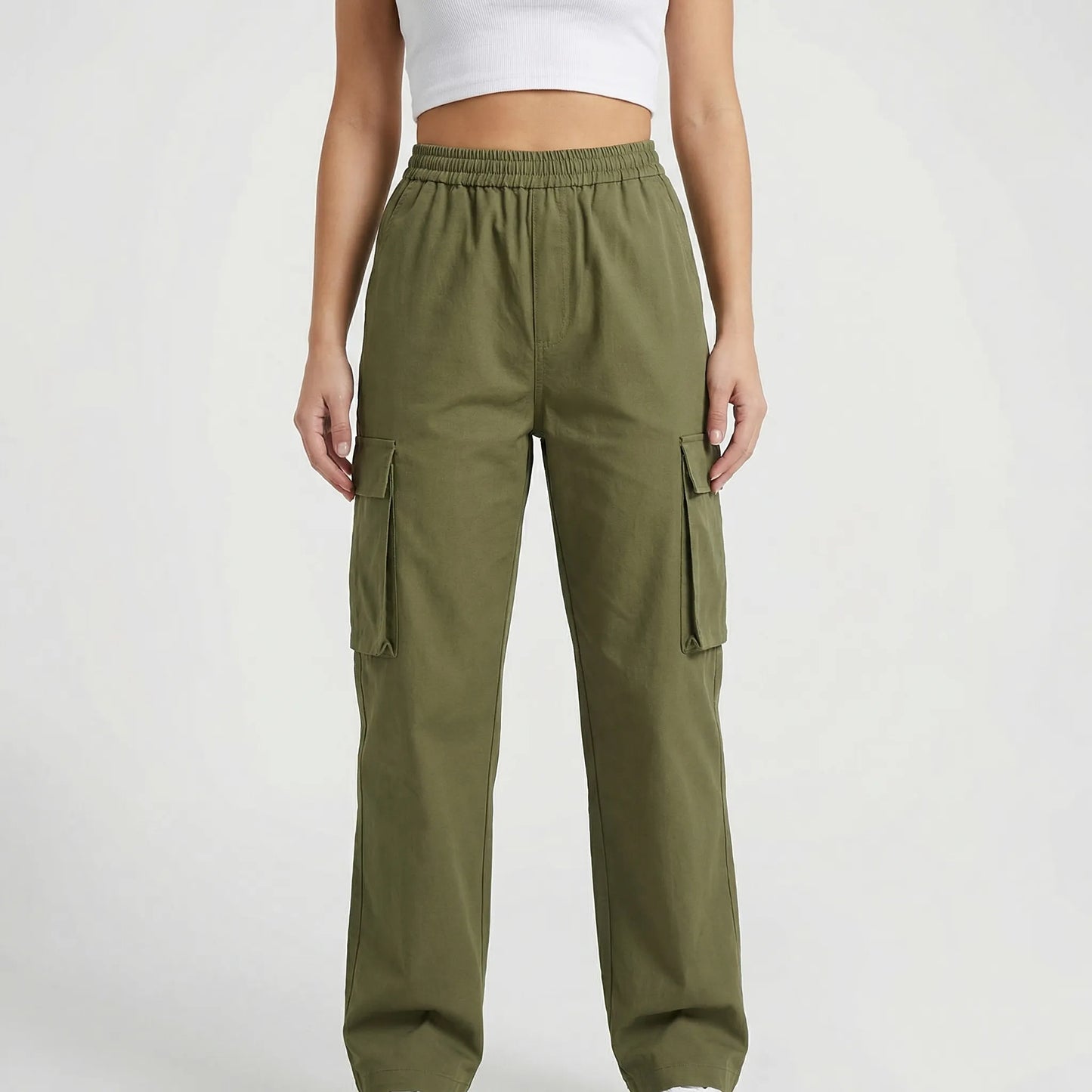 Cargova | High-Waist Wide-Leg Cargo Pants