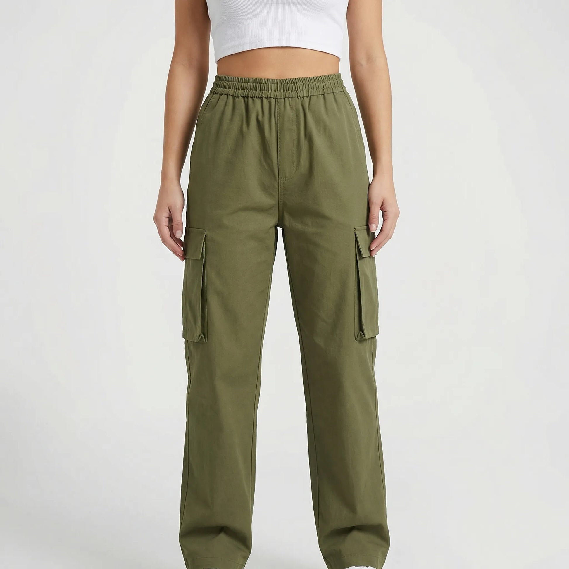 Cargova | High-Waist Wide-Leg Cargo Pants