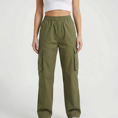 Cargova | High-Waist Wide-Leg Cargo Pants