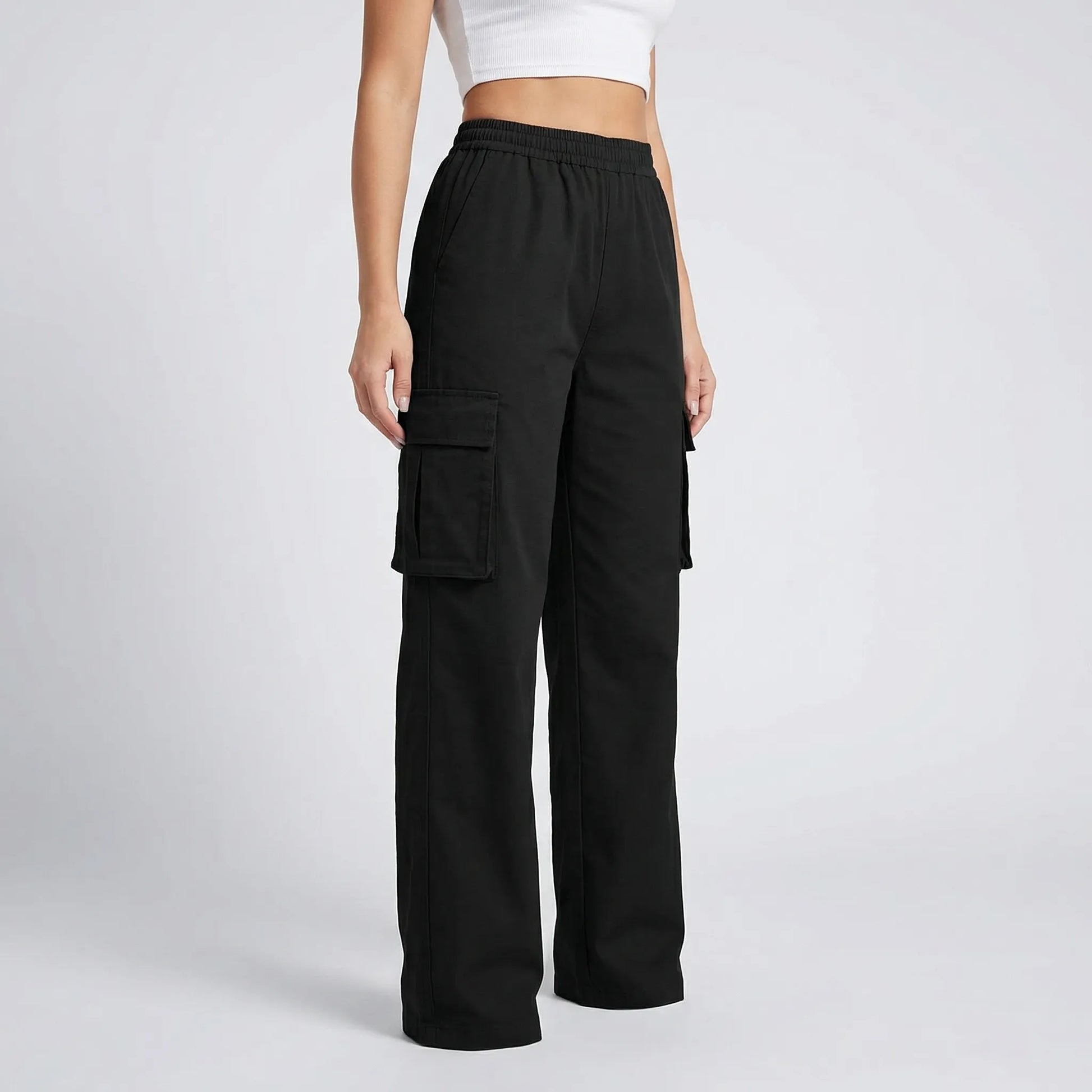 Cargova | High-Waist Wide-Leg Cargo Pants