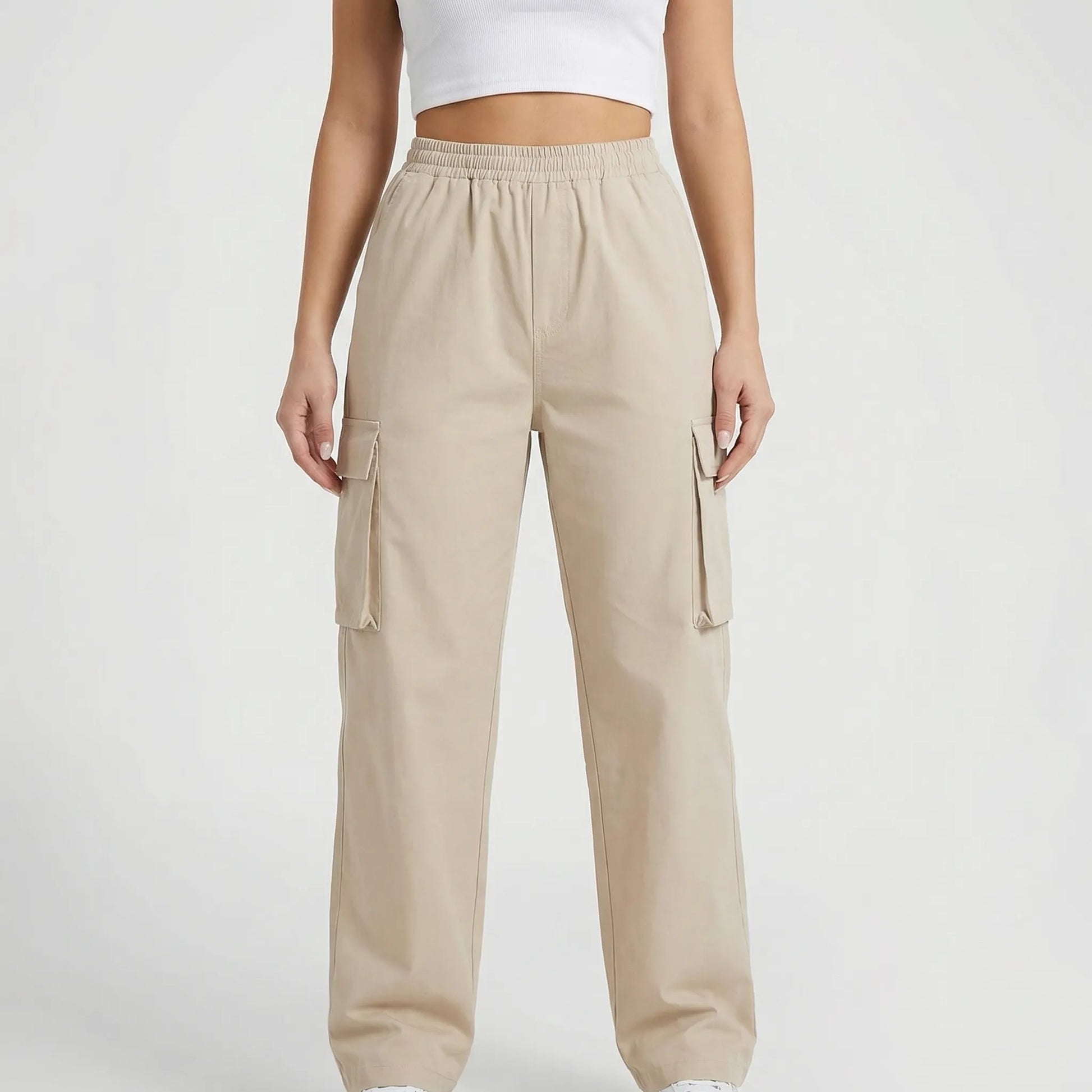 Cargova | High-Waist Wide-Leg Cargo Pants