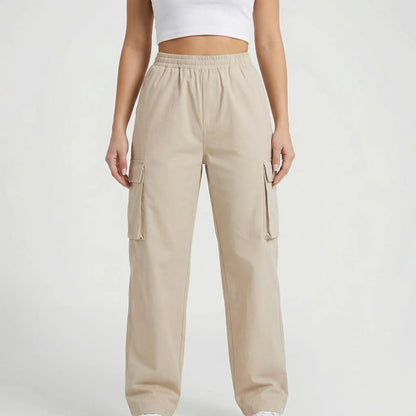 Cargova | High-Waist Wide-Leg Cargo Pants