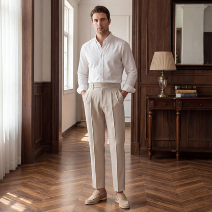 Clarendon - Tailored Pleated Trousers For Men
