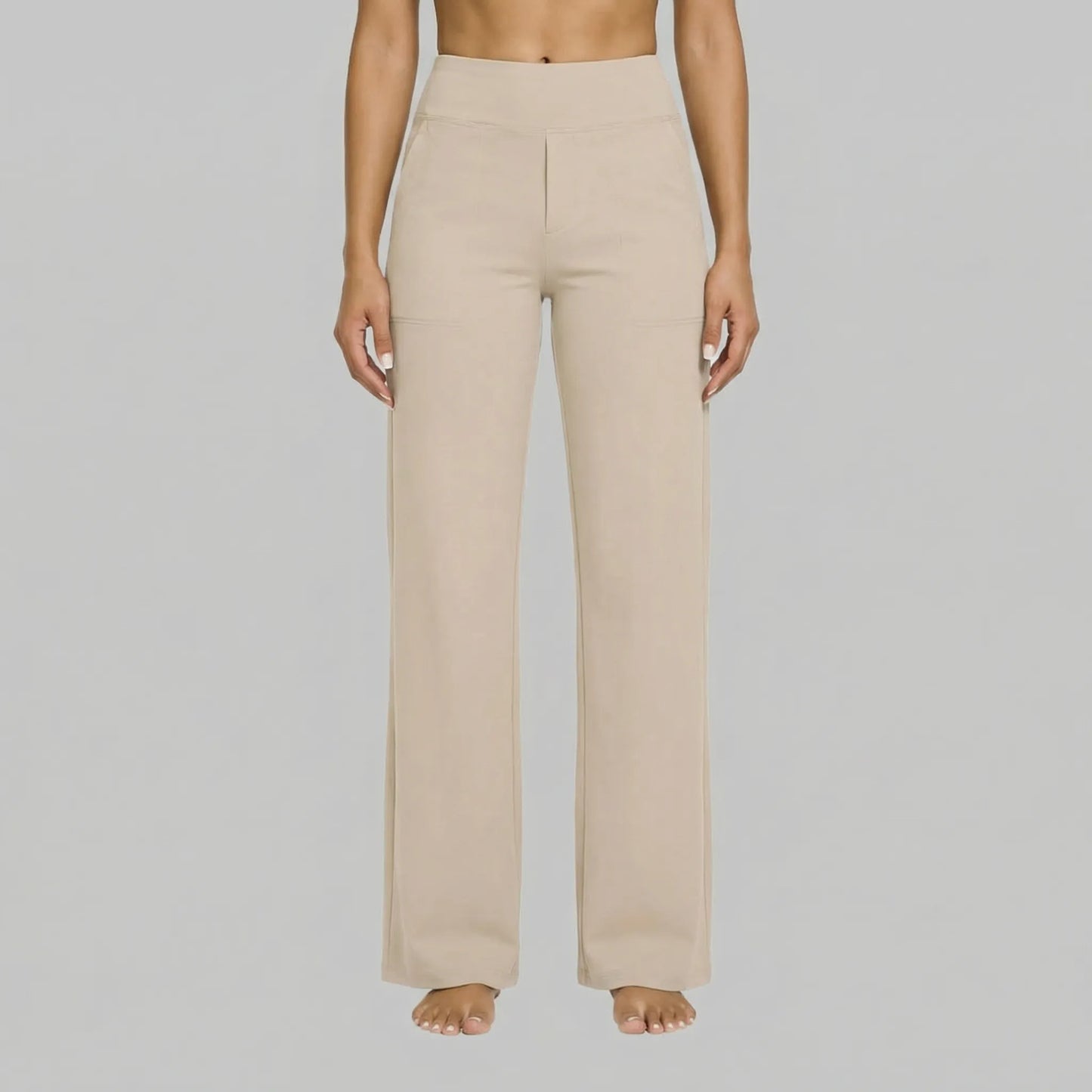 Clarixa | High-Waist Straight-Leg Trousers