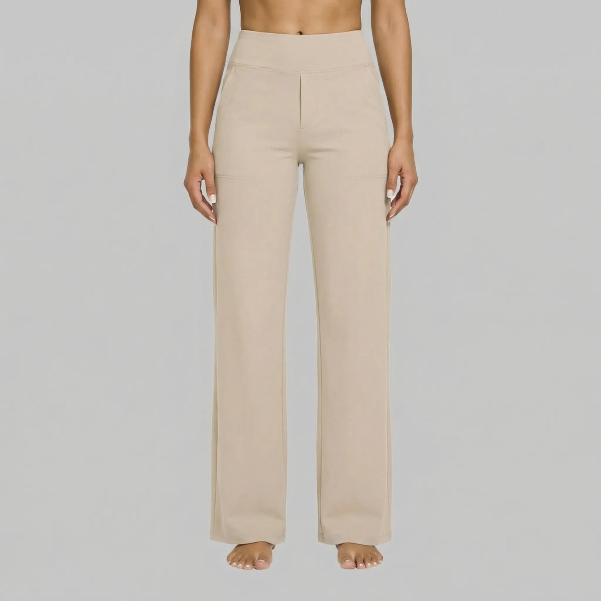 Clarixa | High-Waist Straight-Leg Trousers