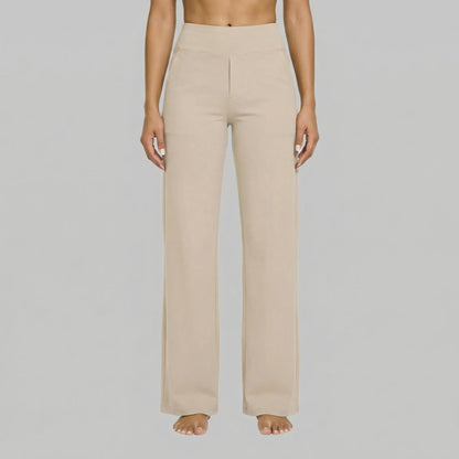 Clarixa | High-Waist Straight-Leg Trousers