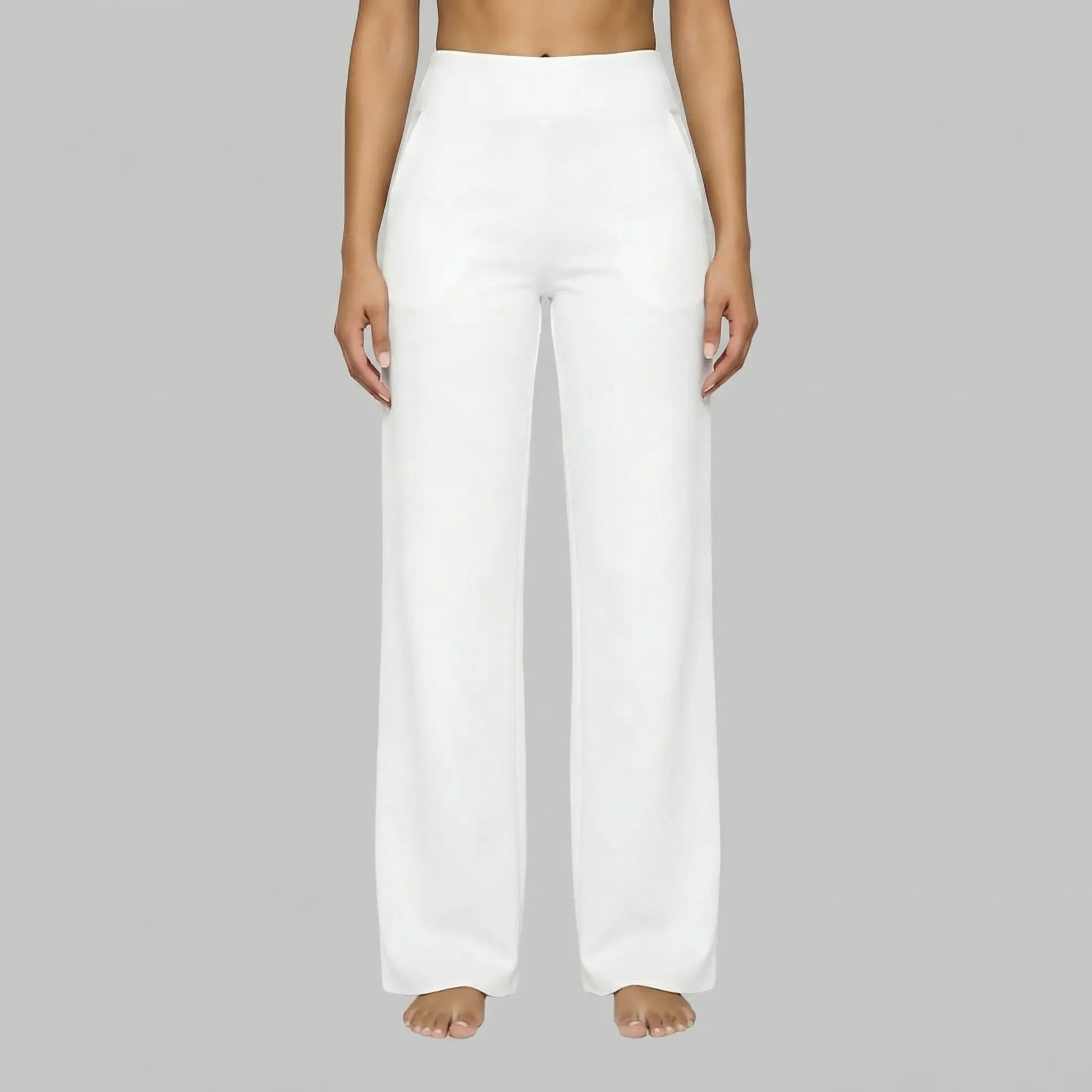 Clarixa | High-Waist Straight-Leg Trousers