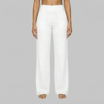 Clarixa | High-Waist Straight-Leg Trousers