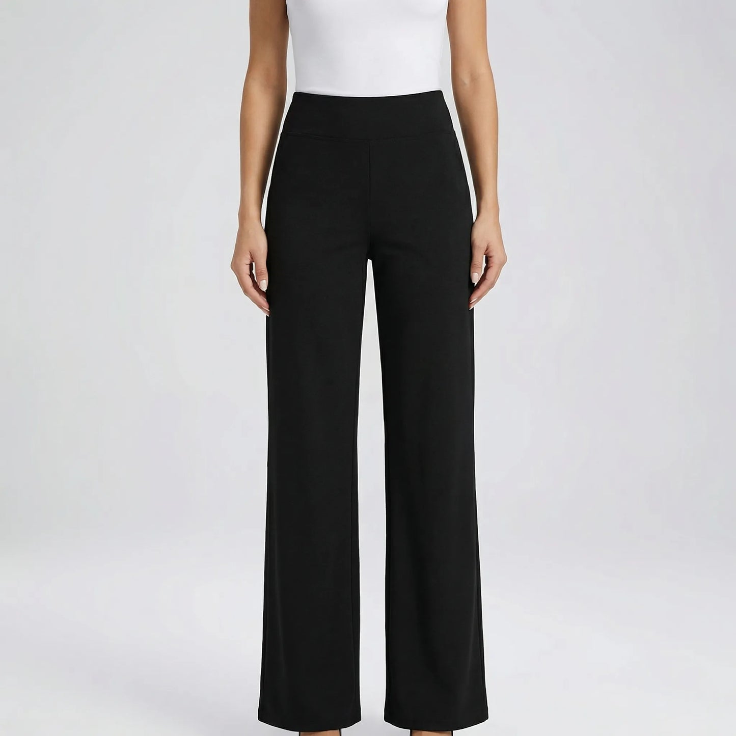 Clarixa | High-Waist Straight-Leg Trousers