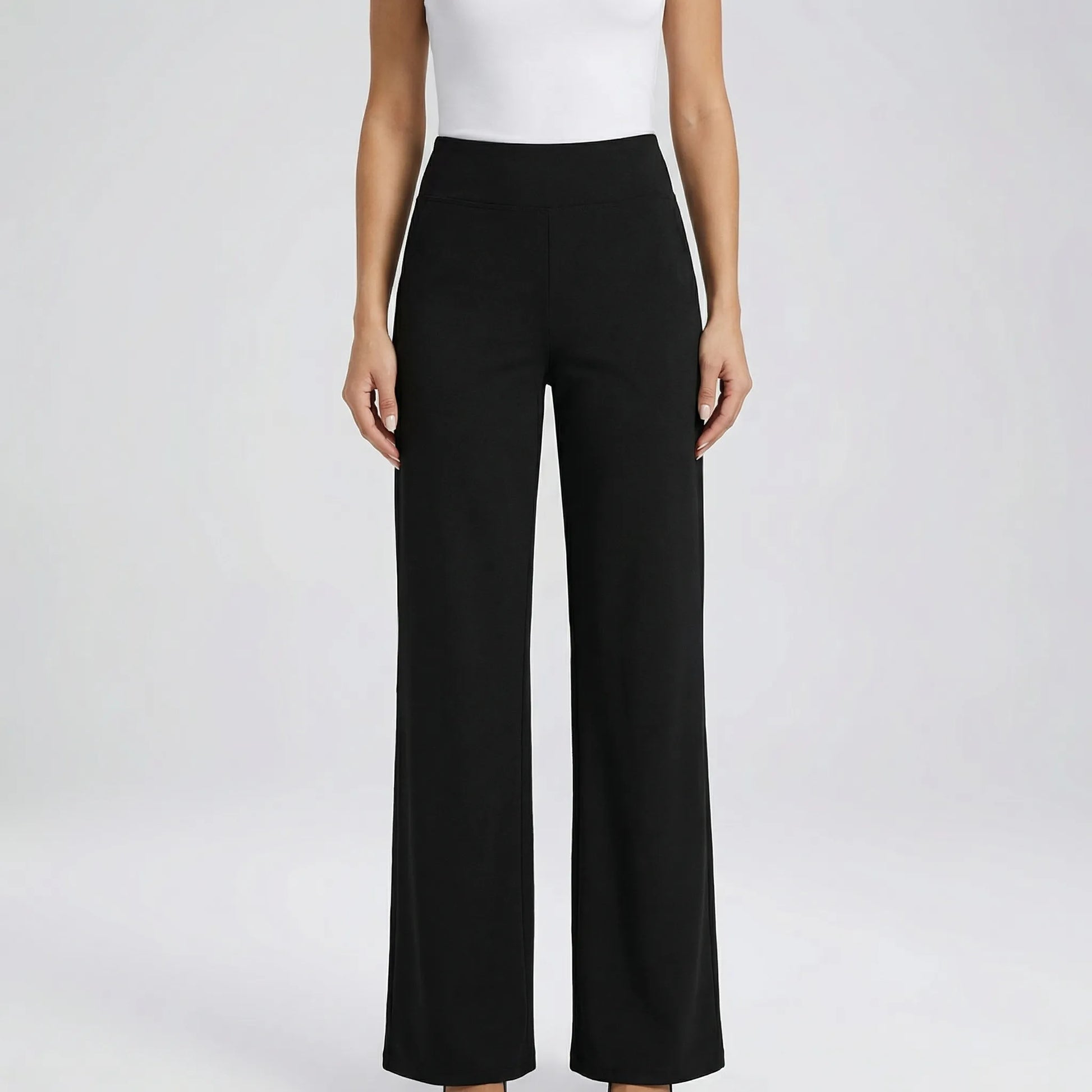 Clarixa | High-Waist Straight-Leg Trousers