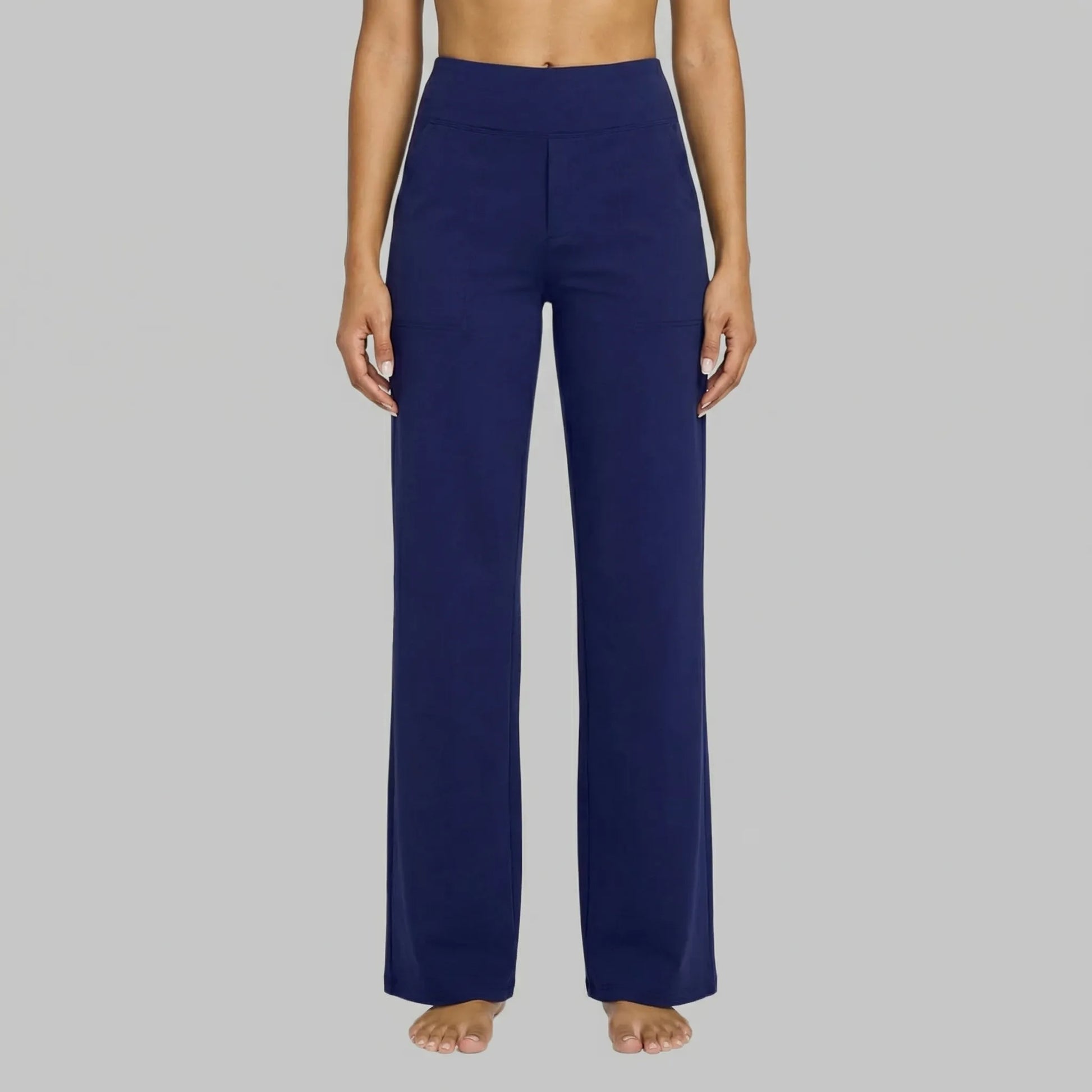Clarixa | High-Waist Straight-Leg Trousers