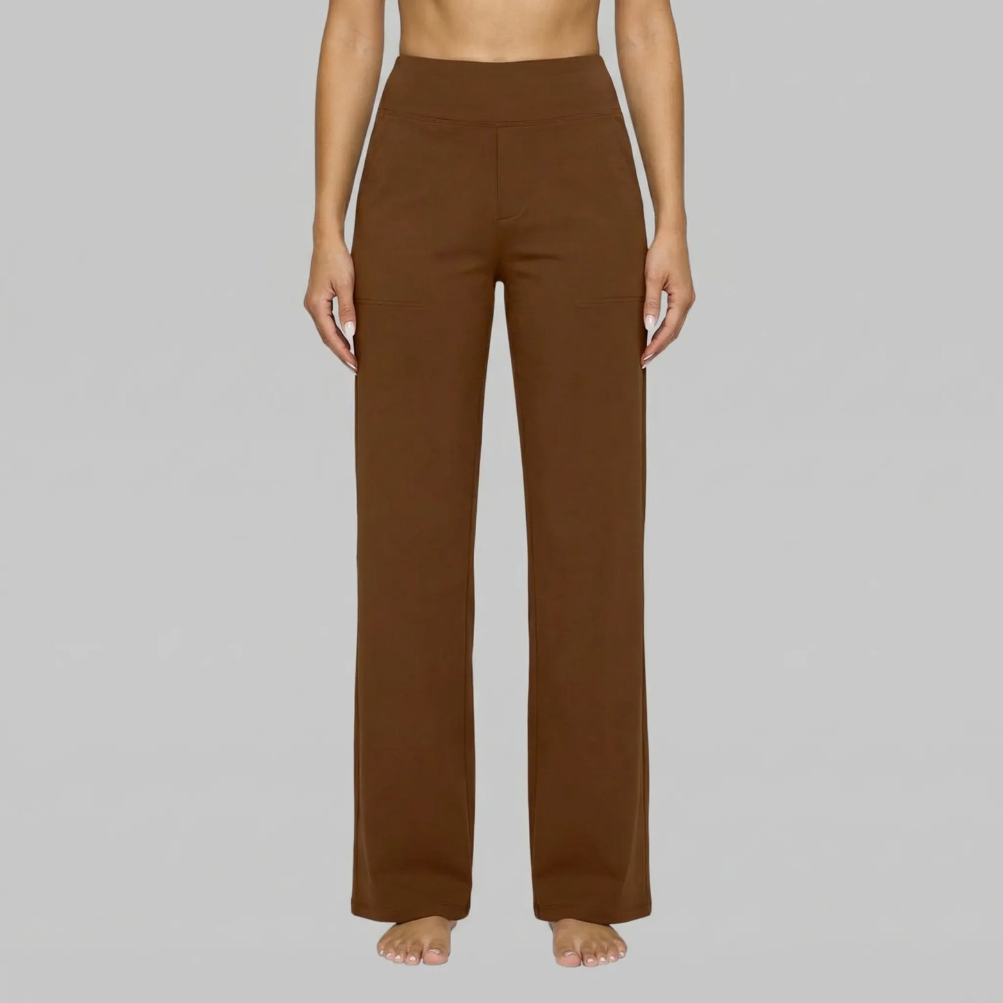 Clarixa | High-Waist Straight-Leg Trousers