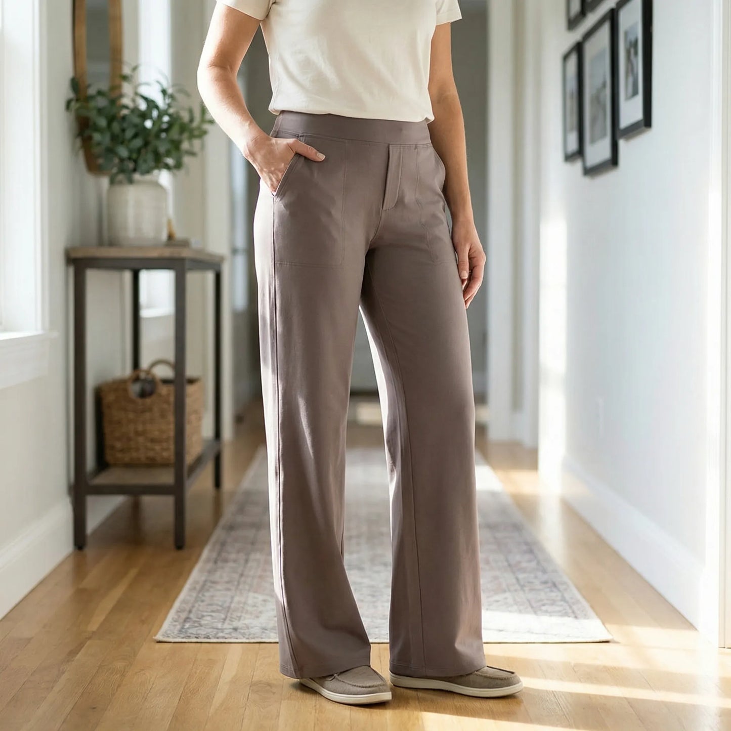 Clarixa | High-Waist Straight-Leg Trousers
