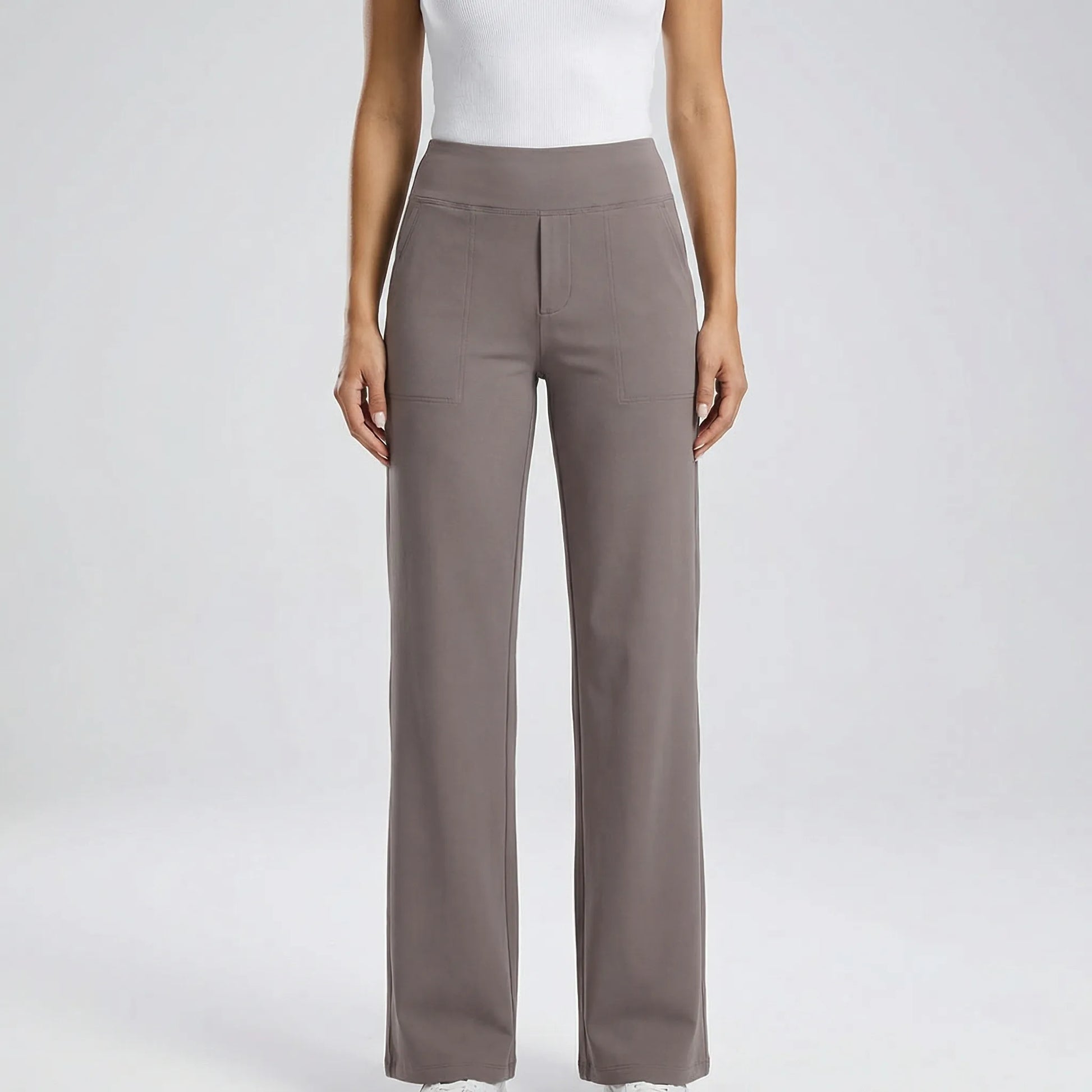 Clarixa | High-Waist Straight-Leg Trousers