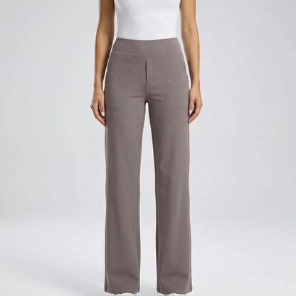 Clarixa | High-Waist Straight-Leg Trousers