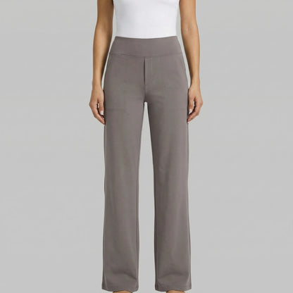 Clarixa | High-Waist Straight-Leg Trousers