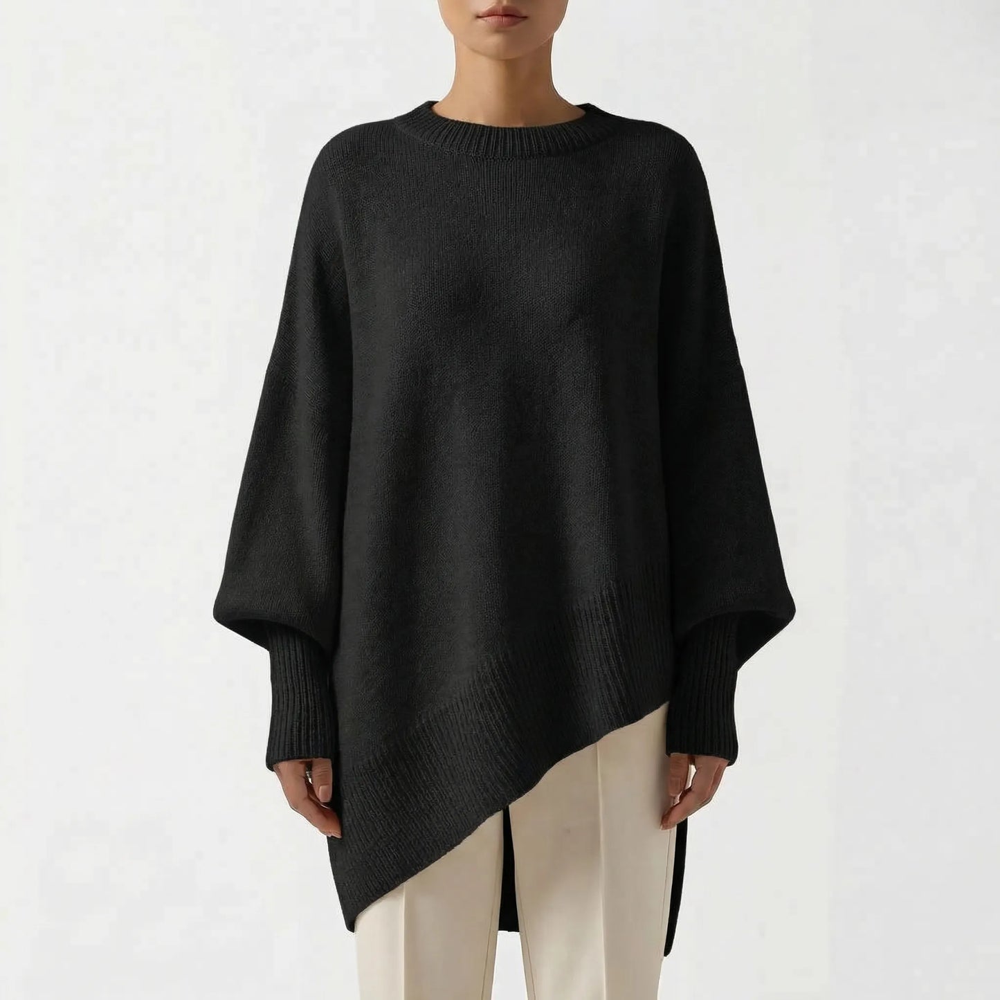 Clarvelle | Oversized Batwing Knit Pullover