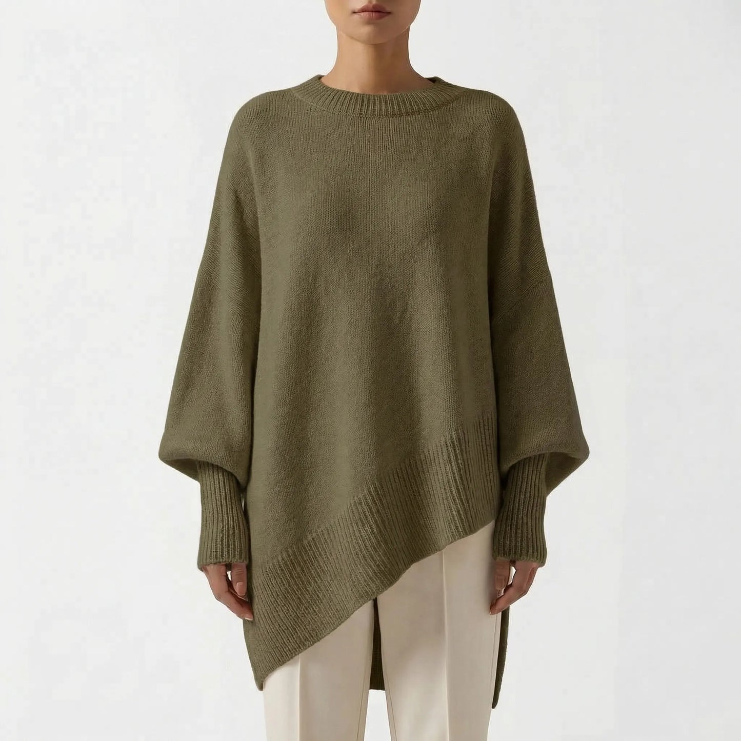 Clarvelle | Oversized Batwing Knit Pullover