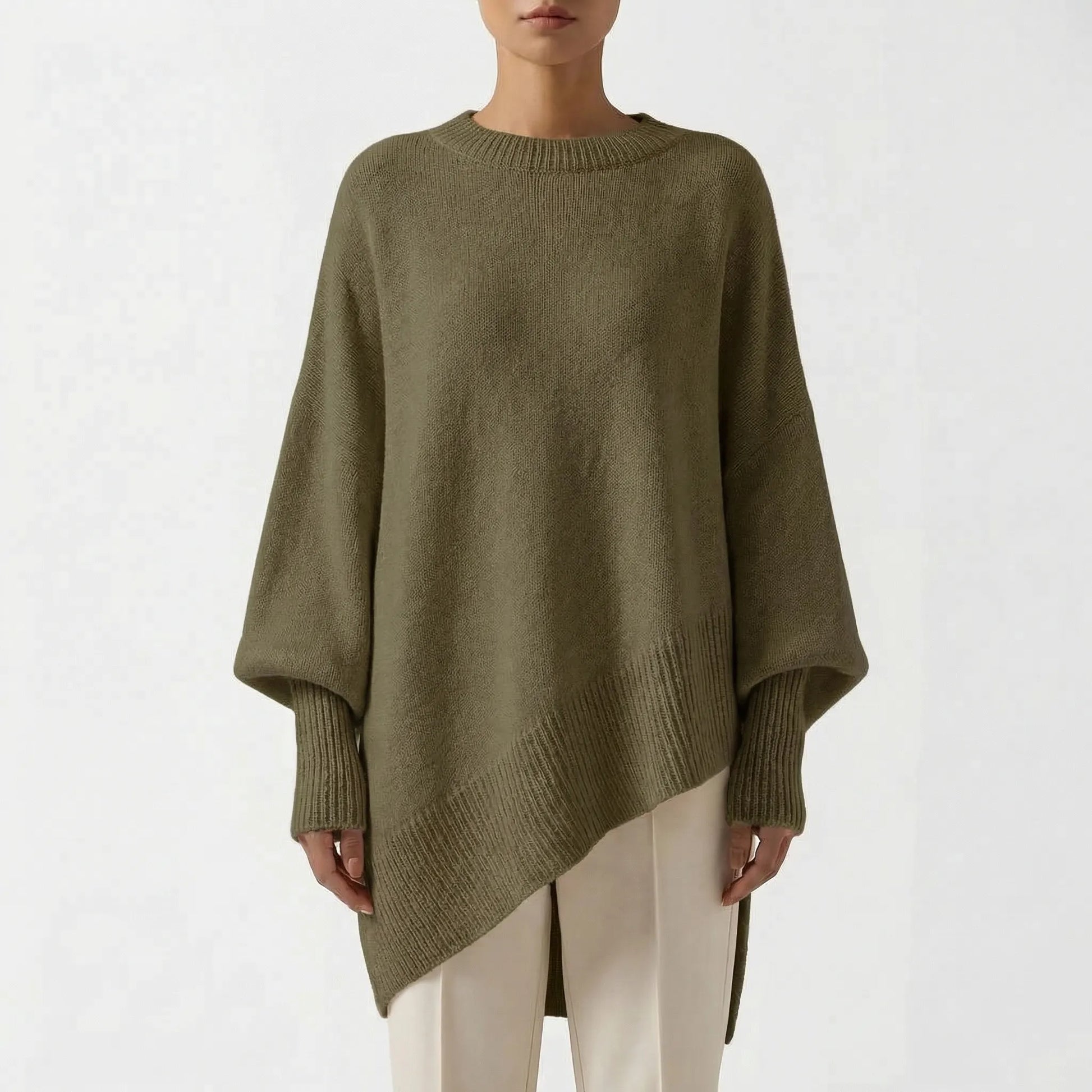 Clarvelle | Oversized Batwing Knit Pullover
