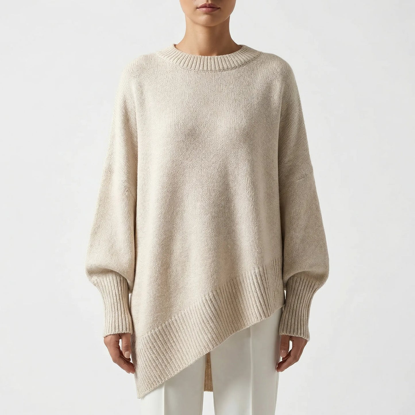 Clarvelle | Oversized Batwing Knit Pullover
