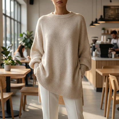 Clarvelle | Oversized Batwing Knit Pullover