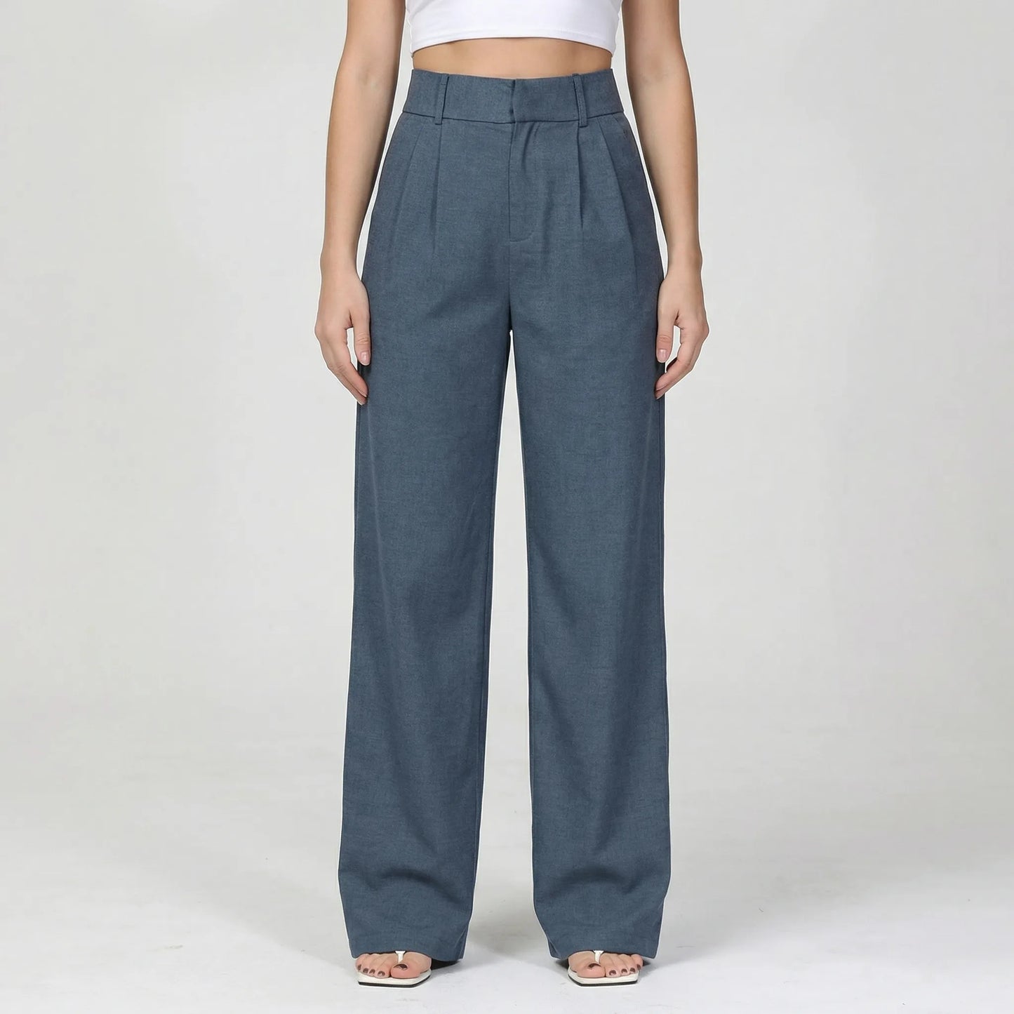 Classiva | High-Waist Wide-Leg Trousers Women