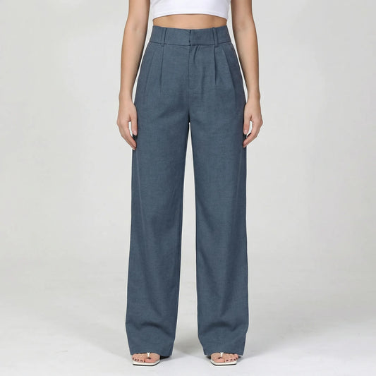Classiva | High-Waist Wide-Leg Trousers Women