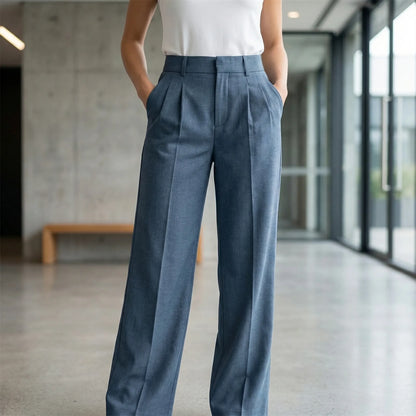 Classiva | High-Waist Wide-Leg Trousers Women