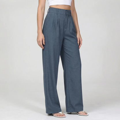 Classiva | High-Waist Wide-Leg Trousers Women