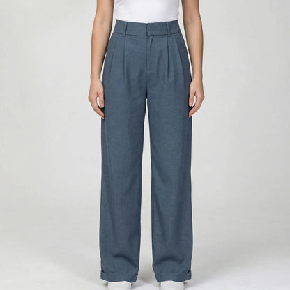 Classiva | High-Waist Wide-Leg Trousers Women