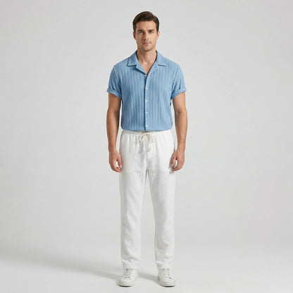 Coastlyn - Short-Sleeve Button-Up Shirt And Trouser Set