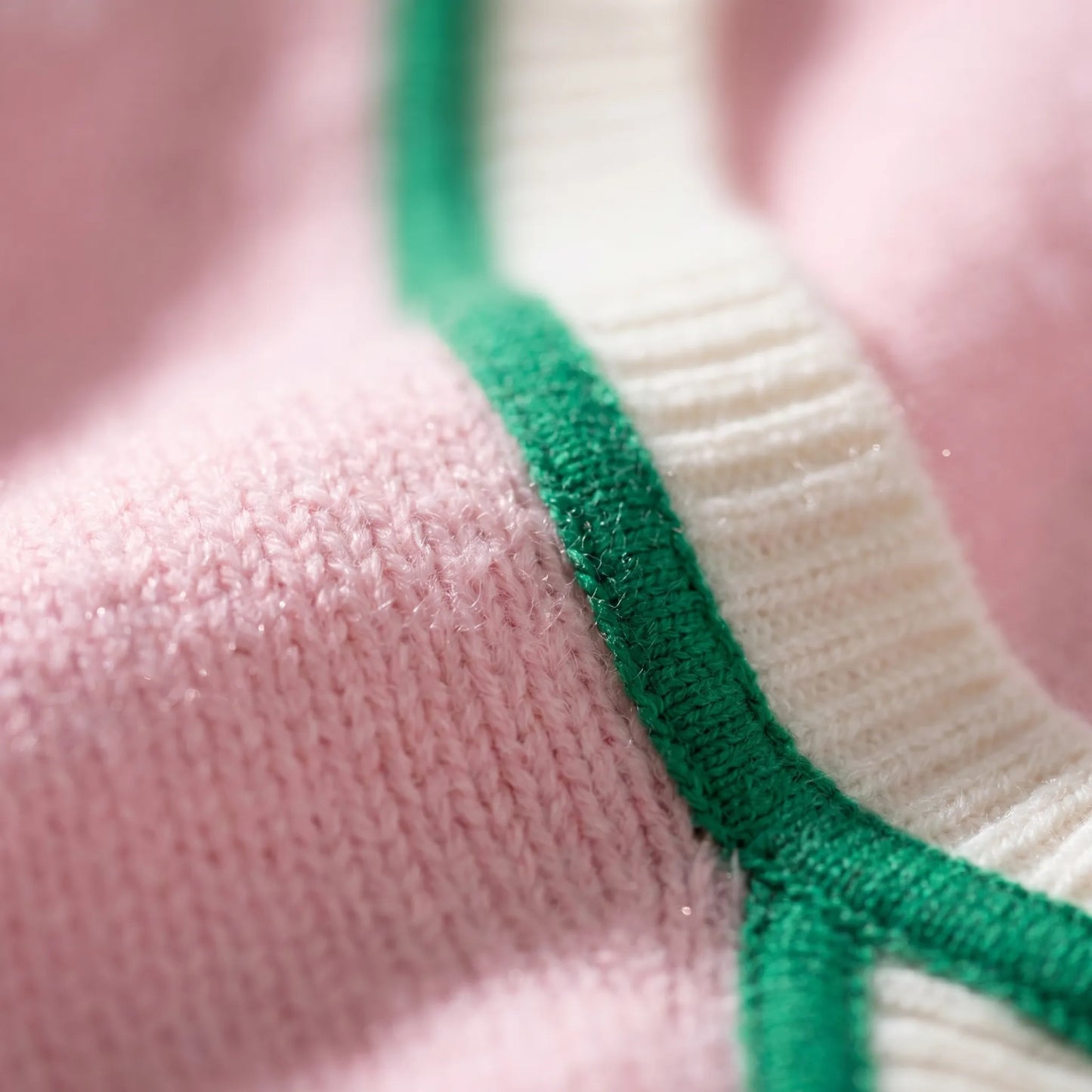 Colourvia | Long Knit Button-Up Colour Block Cardigan