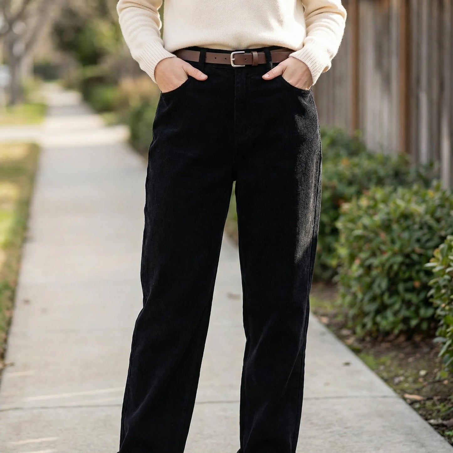 Cordova | High-Waist Wide-Leg Corduroy Trousers