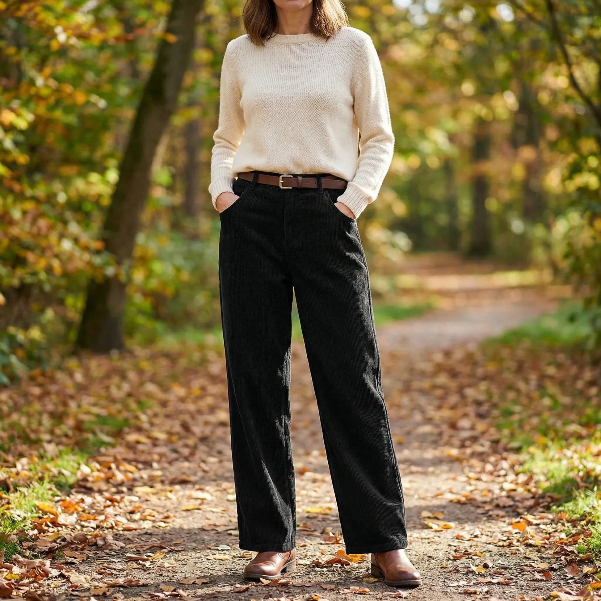 Cordova | High-Waist Wide-Leg Corduroy Trousers