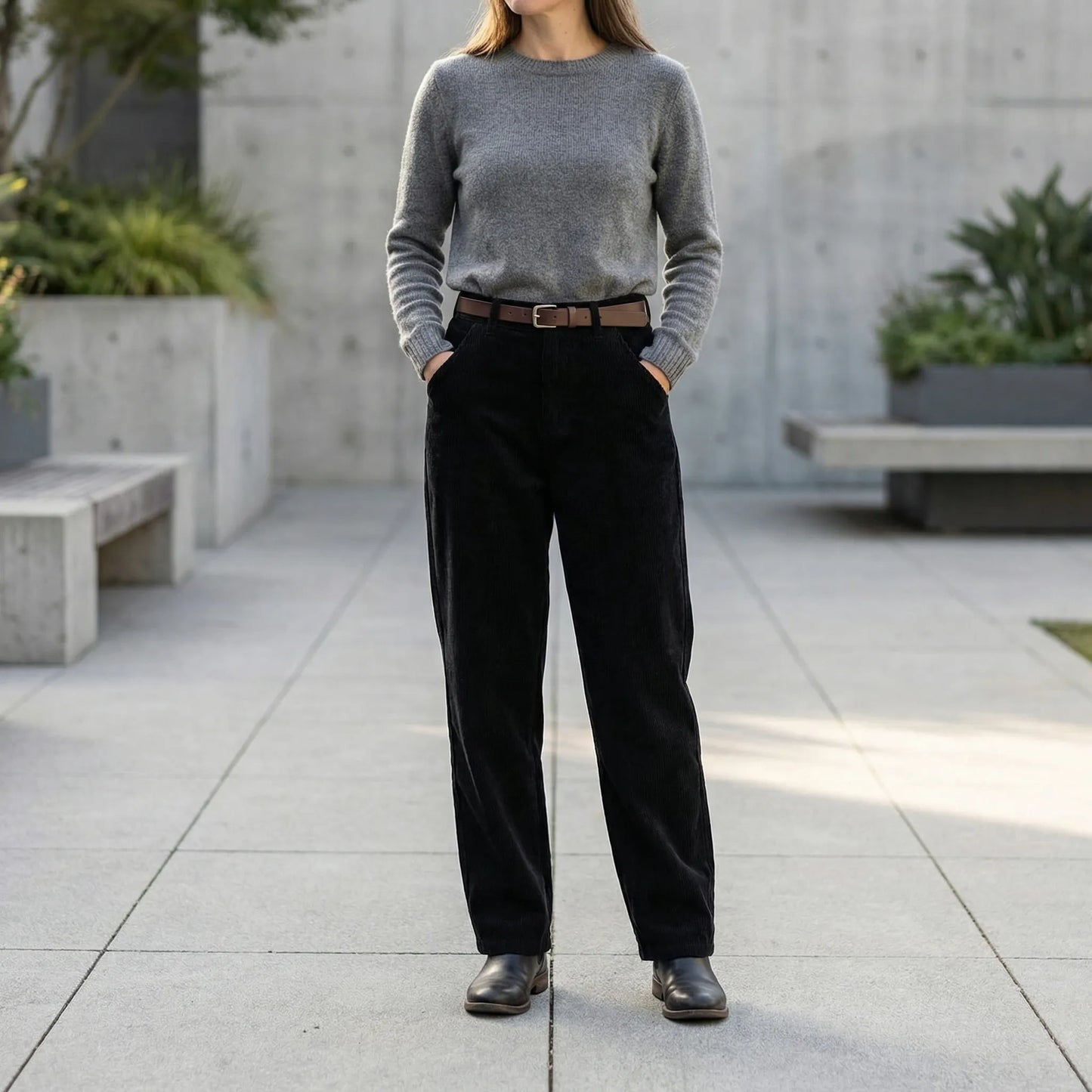 Cordova | High-Waist Wide-Leg Corduroy Trousers