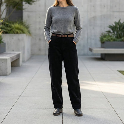 Cordova | High-Waist Wide-Leg Corduroy Trousers