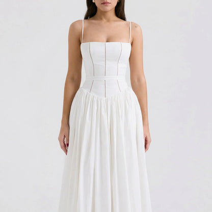 Corsvella - Sleeveless Off-Shoulder Maxi Slip Dress