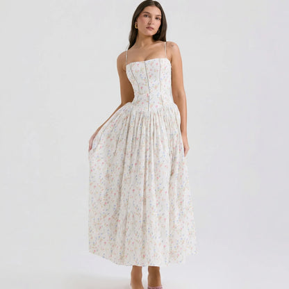Corsvella - Sleeveless Off-Shoulder Maxi Slip Dress