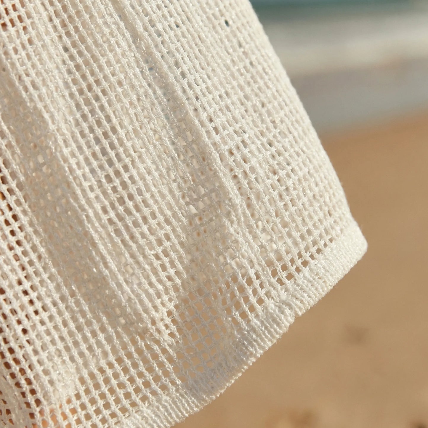 Covelux | Open-Knit Long Sleeve Beach Cover-Up