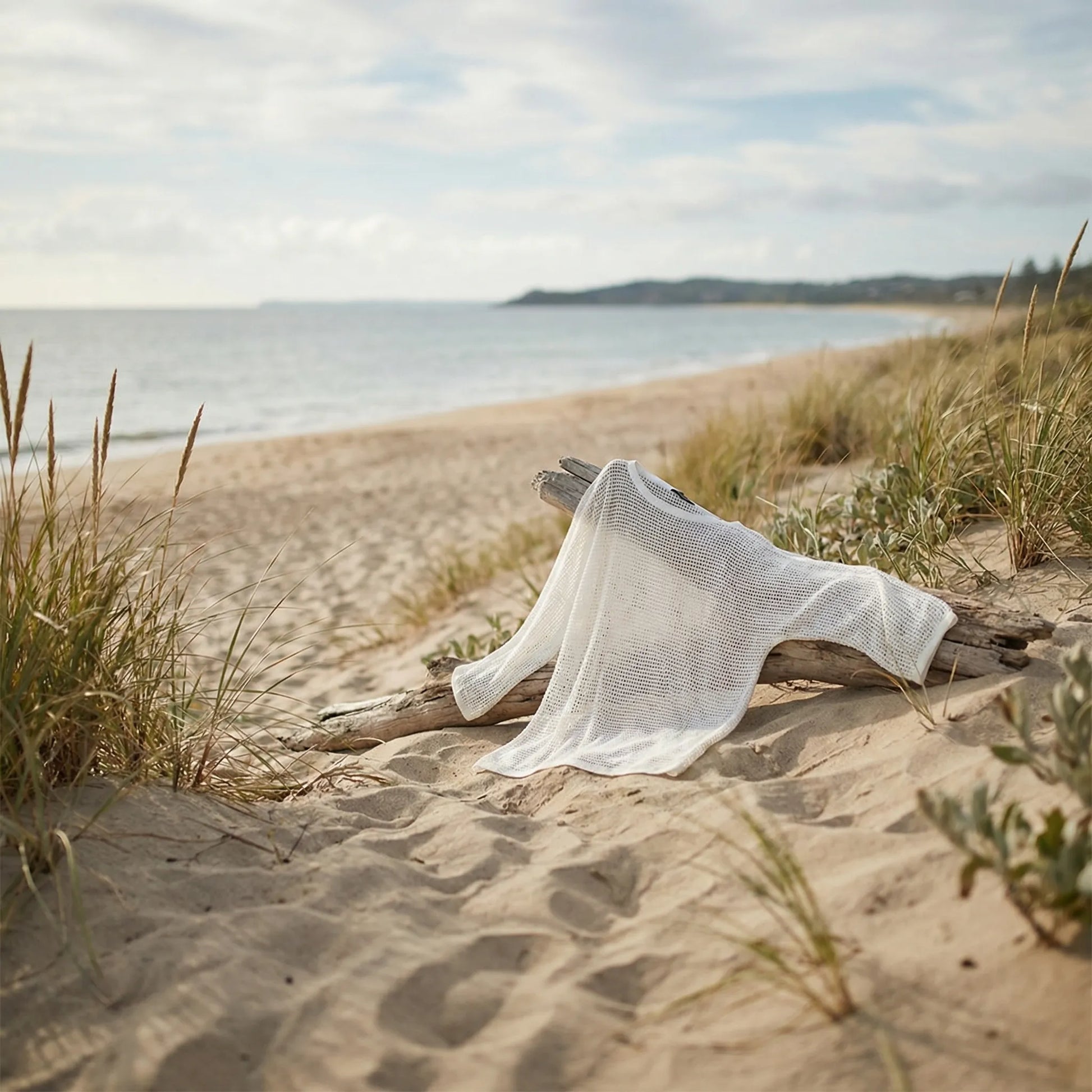 Covelux | Open-Knit Long Sleeve Beach Cover-Up