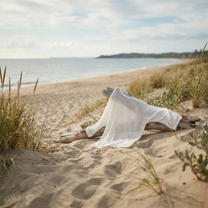 Covelux | Open-Knit Long Sleeve Beach Cover-Up