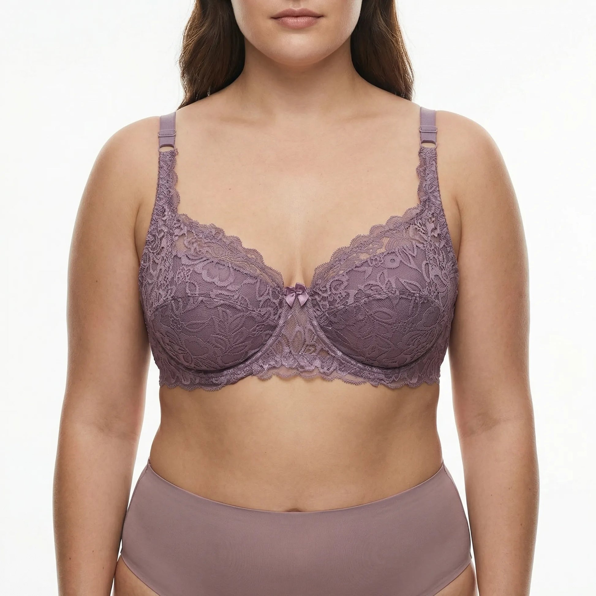 Dentelie | Underwire Lace Gathering Bra Plus Size