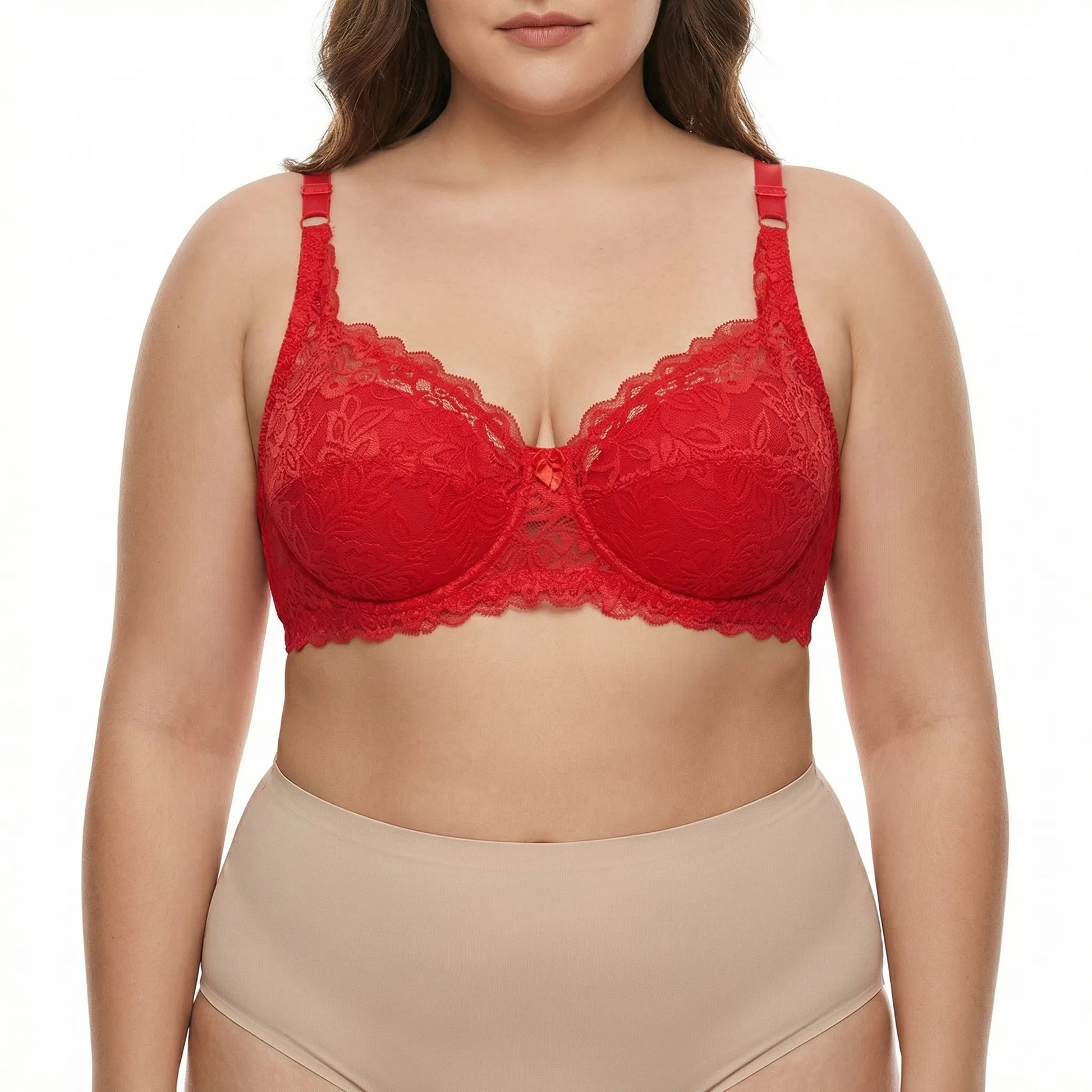 Dentelie | Underwire Lace Gathering Bra Plus Size
