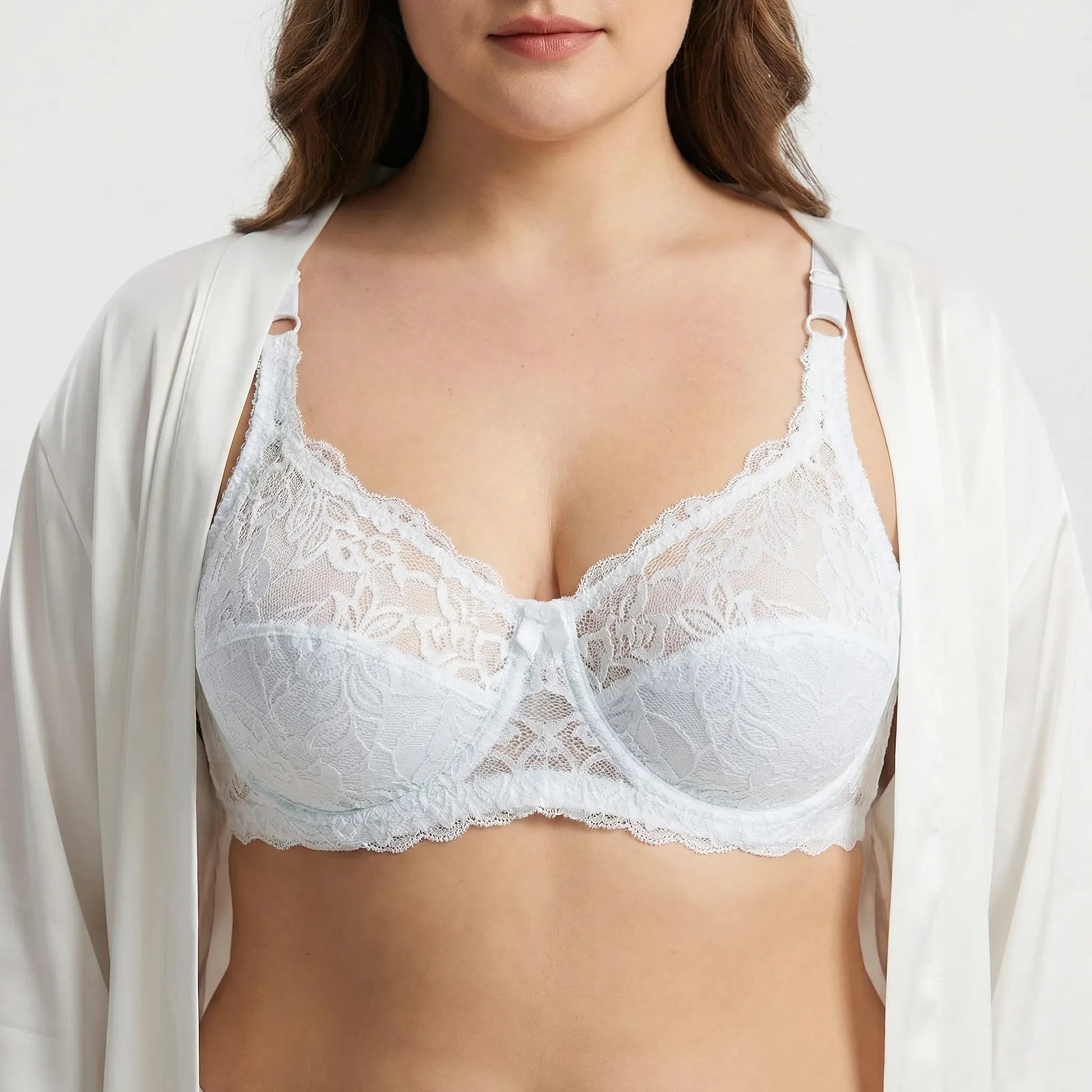 Dentelie | Underwire Lace Gathering Bra Plus Size