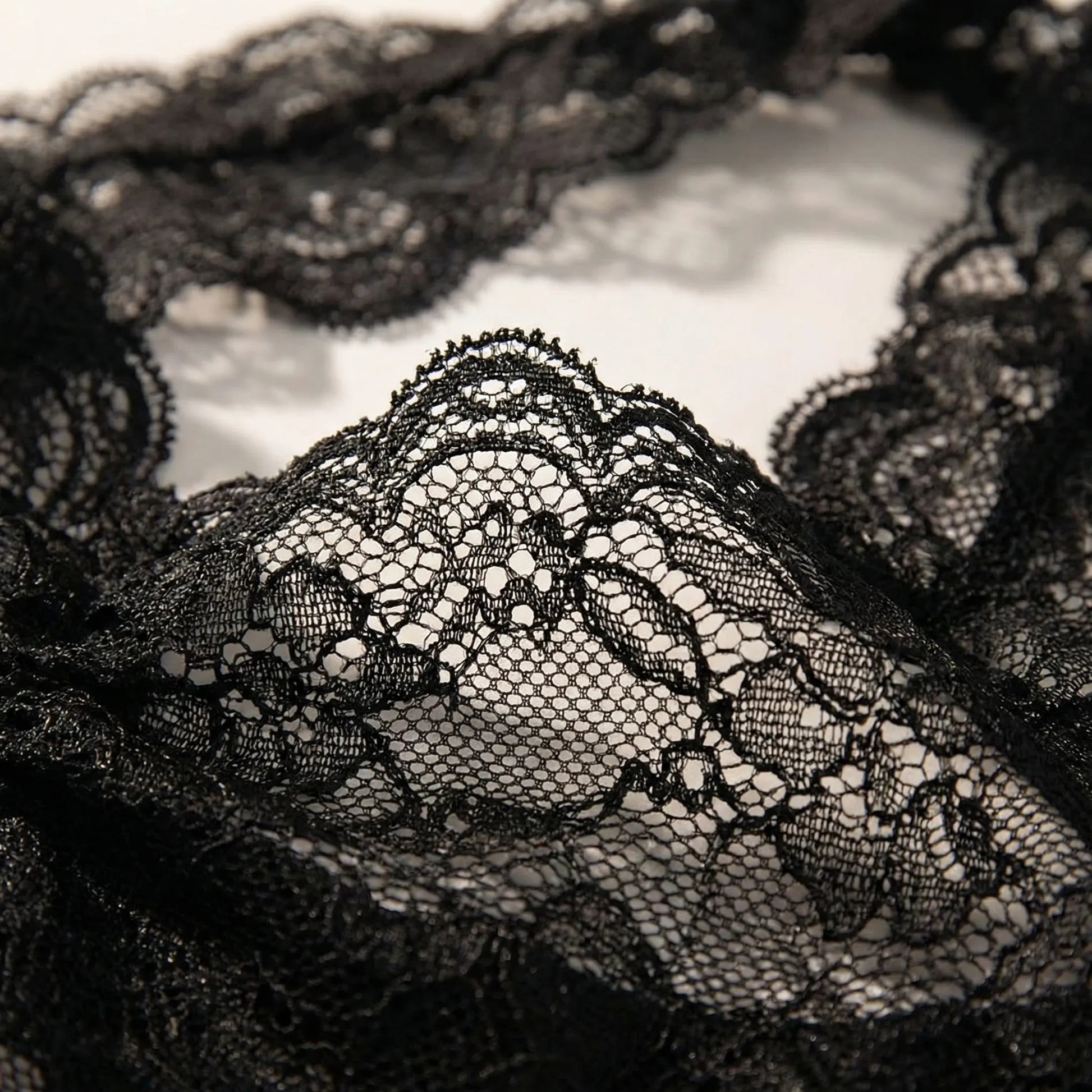 Dentella | Slim Fit Halter Lace Crop Top