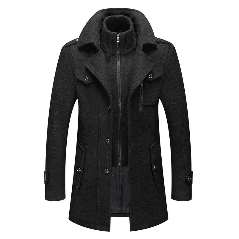 Double Layer Wool Blend Winter Coat | Women's Winter Jacket 0