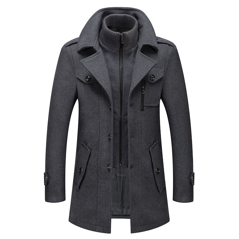 Double Layer Wool Blend Winter Coat | Women's Winter Jacket 1