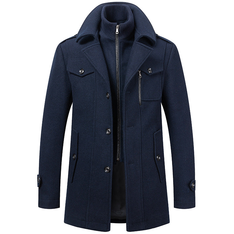 Double Layer Wool Blend Winter Coat | Women's Winter Jacket 3