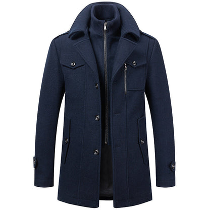 Double Layer Wool Blend Winter Coat | Women's Winter Jacket 3